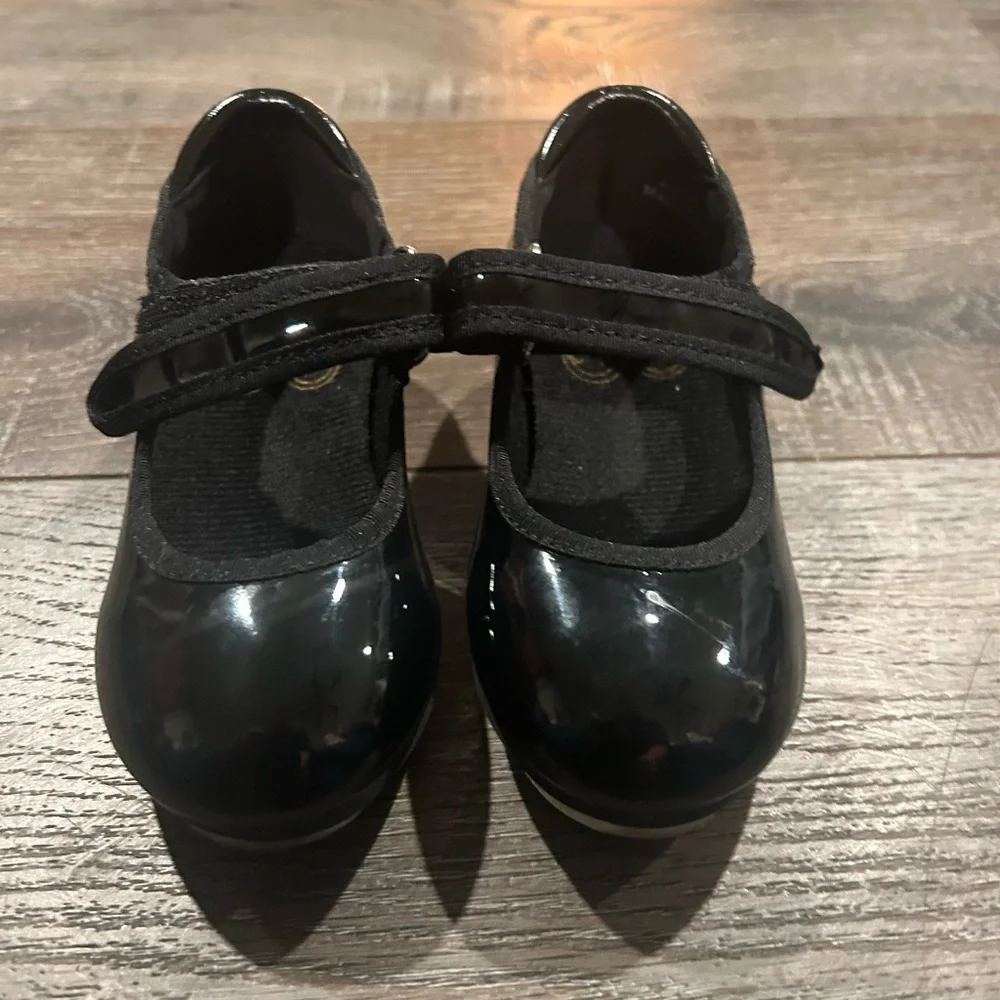 STELLE Kids Tap Dance Shoes Size 2MT toddler black Mary Jane NWOT